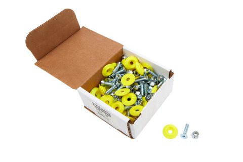 Allstar Performance Countersunk Bolt Kits ALL18688-50 Hardware, Kit Fluor Yellow 50pk
