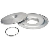 Allstar Performance Aluminum Air Cleaners ALL25950 Cleaner, 14 in. Diameter, Round, Flat Base, Aluminum, Natural, 1/2 in. Spacer, Each thumbnail 2