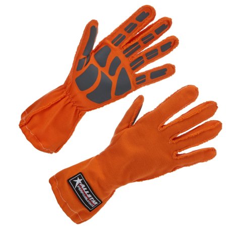Allstar Performance Driving Gloves ALL913042 Non-SFI Outseam S/L MD Orange