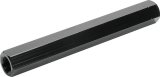 Allstar Performance Aluminum Suspension Tubes ALL56607 Threaded Tube, Tube, Hex, 5/8-18 in. Thread, Aluminum, Black Anodized, 7.0 in. Length, Each thumbnail 1