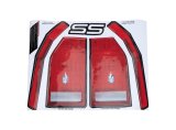 Allstar Performance Custom Graphics Decal Kits ALL23017 Bumper Cover Decals, Circle Track, Vinyl, Taillights, SS Logo, Rear, Kit thumbnail 1