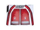 Allstar Performance Custom Graphics Decal Kits ALL23017 Bumper Cover Decals, Circle Track, Vinyl, Taillights, SS Logo, Rear, Kit thumbnail 2