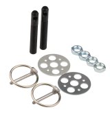 Allstar Performance Hood Pin Kits ALL18473 Pins, Torsion Pin-Style, 2.750 in. Long, 3/8 in. Diameter, Aluminum, Black Anodized, Kit thumbnail 2