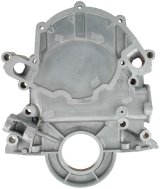 Allstar Performance Timing Covers ALL90016 Covers, 1-piece, with ECC Sensor Mount and Fuel Pump Boss, Aluminum, Natural, Ford, Small Block, Each thumbnail 1