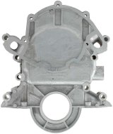 Allstar Performance Timing Covers for 1985-1994 MUSTANG - ALL90017 Cover, One-piece, Reverse Rotation Compatible, No Dipstick/Fuel Pump Provisions, Aluminum, Natural, EFI, Ford, 5.0L, Each thumbnail 1