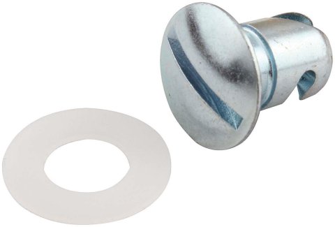 Allstar Performance Wheel Cover Kit Replacement Components ALL99165 Components, Quick-Release Fasteners, Replacement, Aluminum, Clear Anodized, Set of 3