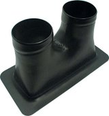 Allstar Performance Brake Ducts ALL42142 Duct, ABS, Black, Rectangle, Dual 3 in. Hoses, Each thumbnail 2