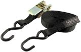 Allstar Performance Ratchet Binders ALL10180 Tie Down, S-Hook, Nylon, Black, 1 in. Width, 8 ft. Length, 1,000 lbs. Working Load Rating, Each thumbnail 1