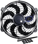 14.75 Inch 1,980 CFM Allstar Performance Curved Blade Electric Fan ALL30076 Fan, Single, in. Diameter, Reversible, cfm, Black, Plastic, Kit thumbnail 1
