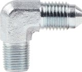 Allstar Performance Brake Fittings ALL50019 Fitting, Adapter, AN to NPT, 90 Degree, Steel, Zinc, -4 AN, 1/8 in. NPT, Each thumbnail 1