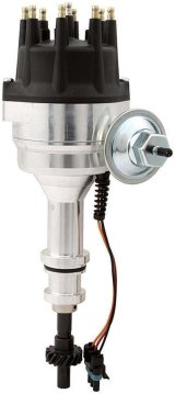 Allstar Performance Ready-to-Run Distributors ALL81244 Distributor, Male HEI, Magnetic Pickup, Mechanical Advance, Vacuum Advance, Black Cap, Ford, Each thumbnail 1