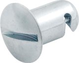 Allstar Performance Oval Head Button Fasteners ALL19232 Fastener Head, Fasteners, Quick Fastener, Steel, Cadmium Plated, 0.550 in Length, Set of 50 thumbnail 1