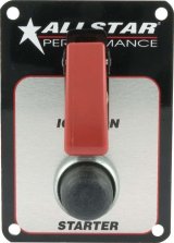 Allstar Performance Electrical Switch Panels ALL80141 Panel, Ignition with Cover, Starter, No Light, Each thumbnail 1