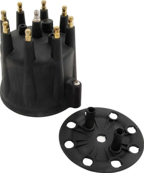 Allstar Performance Distributor Caps ALL81224 Caps, Allstart Caps, Replacement Cap and Wire Retainer for AAF-ALL81222 Distributor, Male, Brass Terminals, Each