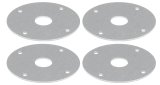 Allstar Performance Replacement Hood Pin Scuff Plates ALL18518 Plate, 1/2 in Hole, Aluminum, Standard Weight, Set of 4 thumbnail 2