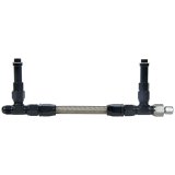 Allstar Performance Fuel Lines ALL26167 Line, Braided Stainless Steel, Aluminum, Black, -8 AN Inlet, 9/16-24 in. Bowl Threads, Each thumbnail 2