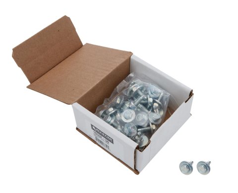 Allstar Performance Body Bolts ALL16552-50 Fasteners, Bolts, Hex Head, 1/4 in.-20 Thread Size, 0.750 in. Length, Steel, Silver, Set of 50