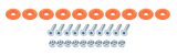 Allstar Performance Countersunk Bolt Kits ALL18689 Hardware, Kit Fluor Orange 10pk thumbnail 1