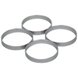 Allstar Performance Full Throttle Non-Restrictor Inserts ALL26190 Carburetor Plate Inserts, Aluminum, 1.625 in. Inside Diameter, .500 in. tall, Set of 4 thumbnail 1