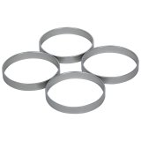 Allstar Performance Full Throttle Non-Restrictor Inserts ALL26190 Carburetor Plate Inserts, Aluminum, 1.625 in. Inside Diameter, .500 in. tall, Set of 4 thumbnail 2