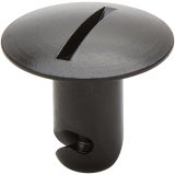 Allstar Performance Oversized Oval Head Button Fasteners ALL19170 Quick Fasteners, Button, Slotted Head, Aluminum, Black, 0.44 in. Shank Diameter, 0.50 in. Shank Length, Set of 10 thumbnail 2