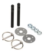 Allstar Performance Hood Pin Kits ALL18484 Pins, Torsion Pin-Style, 3.500 in. Long, 3/8 in. Diameter, Aluminum, Black Anodized, Kit thumbnail 2