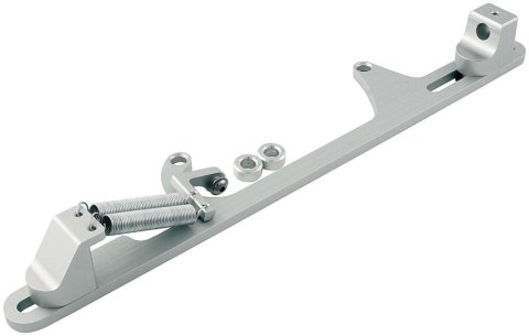 Allstar Performance Adjustable Throttle Brackets with Return Springs ALL54234 Bracket Springs, Adjustable, Base Mounting, Aluminum, Silver, for 4500/4500HP, Morse, Kit