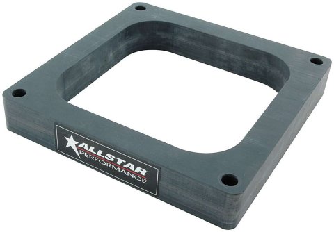 Allstar Performance Drag Hi-Flow 1 Inch Carburetor Spacer ALL25991 Spacer, Polymer, in. Thick, Open, 4500 Style, Each thumbnail 2
