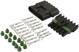 Allstar Performance Weatherpack Connectors ALL76270 Weather Pack Connector, Flat, 6-Pin, Black, Male/Female, Each thumbnail 1