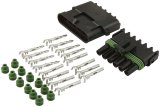 Allstar Performance Weatherpack Connectors ALL76270 Weather Pack Connector, Flat, 6-Pin, Black, Male/Female, Each thumbnail 2