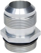 Allstar Performance Radiator Inlet AN to Straight Cut Fittings ALL30040 Fitting, Adapter, Cut, Straight, Aluminum, Natural, -20 AN, -20 AN, Each thumbnail 1