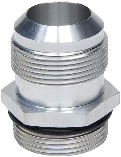 Allstar Performance Radiator Inlet AN to Straight Cut Fittings ALL30040 Fitting, Adapter, Cut, Straight, Aluminum, Natural, -20 AN, -20 AN, Each