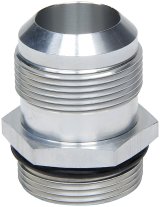 Allstar Performance Radiator Inlet AN to Straight Cut Fittings ALL30040 Fitting, Adapter, Cut, Straight, Aluminum, Natural, -20 AN, -20 AN, Each thumbnail 2