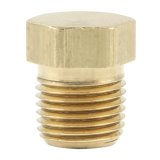 Allstar Performance Brake Fittings ALL50182 Pipe Plug, Hex Head, Brass, 1/8 in. NPT, Set of 4 thumbnail 1