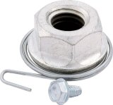 Allstar Performance Glueless Lug Nuts ALL44108 Nuts, Glueless, Conical, 5/8-11 RH in., Open End, Zinc Finish, Springs, Self-tapping Screws, Set of 5 thumbnail 1