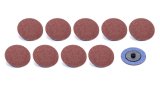 Allstar Performance Twist Lock Sanding Discs ALL12107 Discs, 120 Grit, Round, 2 in. Diameter, Lock, Set of 10 thumbnail 1