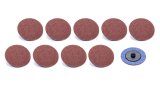 Allstar Performance Twist Lock Sanding Discs ALL12107 Discs, 120 Grit, Round, 2 in. Diameter, Lock, Set of 10 thumbnail 2