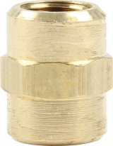 Allstar Performance 1/8 in. NPT Female Union Fittings ALL50185 Fitting, Coupler, Union, to NPT, Straight, Brass, Natural, NPT, NPT, Set of 4 thumbnail 2