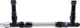 Allstar Performance Fuel Lines ALL26169 Line, Stainless Steel, Natural, Braided Flex Line, Holley, Willy's, Male Threads, -8 AN Inlet, Each thumbnail 2