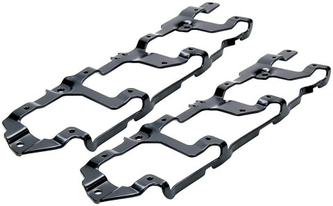 Allstar Performance LS Coil Mounting Brackets ALL26212 Ignition Brackets, Stamped Steel, Black, Chevy, Small Block LS, Pair