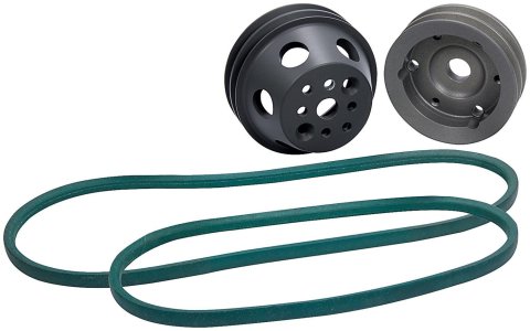 Allstar Performance Pulley Kits ALL31090 SB Chevy 1:1 Ratio Reduction Kit, Block Mount