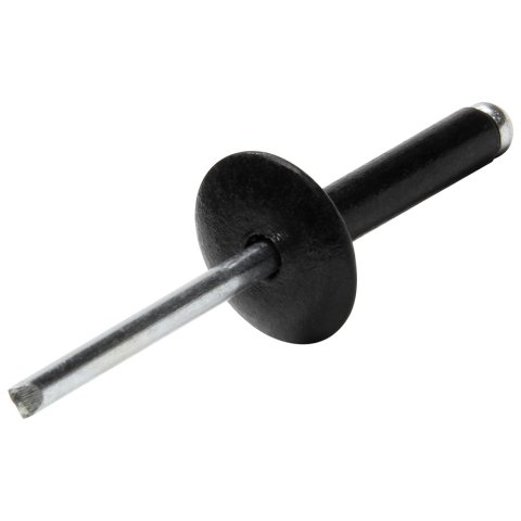 Allstar Performance Large Head Rivets ALL18033 Rivets, Black, Steel, Aluminum, Size 3/16 in., Diameter 5/8 in., Grip Range 0.625-0.750 in., Set of 250. thumbnail 2