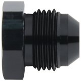 Allstar Performance AN Plug Fittings ALL49685 Fitting, Plug, Aluminum, Black Anodized, Hex, -12 AN, Male Threads, Each thumbnail 2