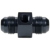 Allstar Performance Adapter Fittings ALL49761 and Adapters, Straight Fittings, Aluminum, Black, 1/8 in. NPT Gauge Port, -6 AN Male AN Ends, Each thumbnail 2
