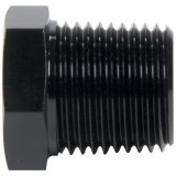 Allstar Performance NPT Plug Fittings ALL49822 Fitting, Plug, Aluminum, Black Anodized, Hex, 1/2 in. NPT, Male Threads, Each thumbnail 1