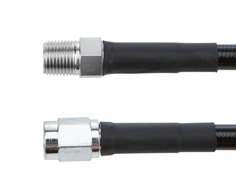 Allstar Performance AN Hose Assemblies ALL48435-36 #3 Coated Braided Line -3 Straight / 1/8" NPT Steel Ends 36"