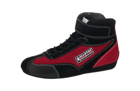 Allstar Performance Driving Shoes & Boots ALL918731 SFI 3.3/5 Mid-Top Pro Series Black/Red 11.5