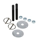 Allstar Performance Hood Pins ALL18497 Aluminum Pin Kit 1/2" with 3/16 Clips Black thumbnail 1