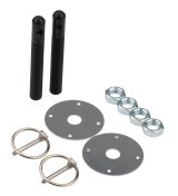 Allstar Performance Hood Pins ALL18497 Aluminum Pin Kit 1/2" with 3/16 Clips Black thumbnail 2