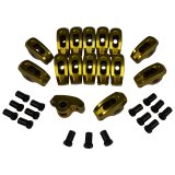 COMP Cams Ultra Gold Aluminum Rocker Arms 19017-16 Arm, Gold, Full Roller, 1.5 Ratio, Aluminum, Narrow Body, Not Self-Aligning, 3/8 in. Stud, Chevy, Set of 16 thumbnail 2